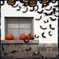 Juego de pegatinas decorativas de murciélagos 3D para Halloween
