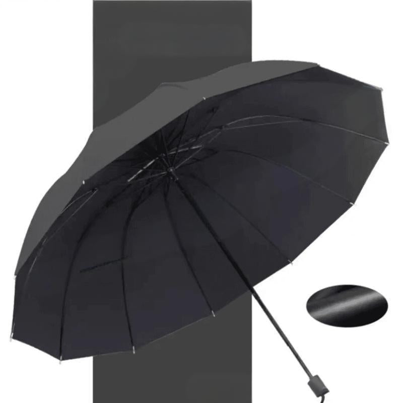 ☔Paraguas plegable grande de 12 varillas resistente al viento