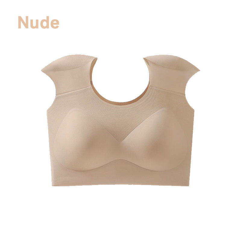 Ropa interior 2 en 1 sin costuras para mujer con hombreras incorporada
