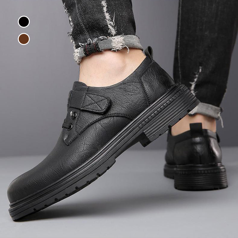 👞 60% DE DESCUENTO! ✨ Zapatos Transpirables de Cuero PU para Hombre – Estilo Retro con Suela Blanda 🌟