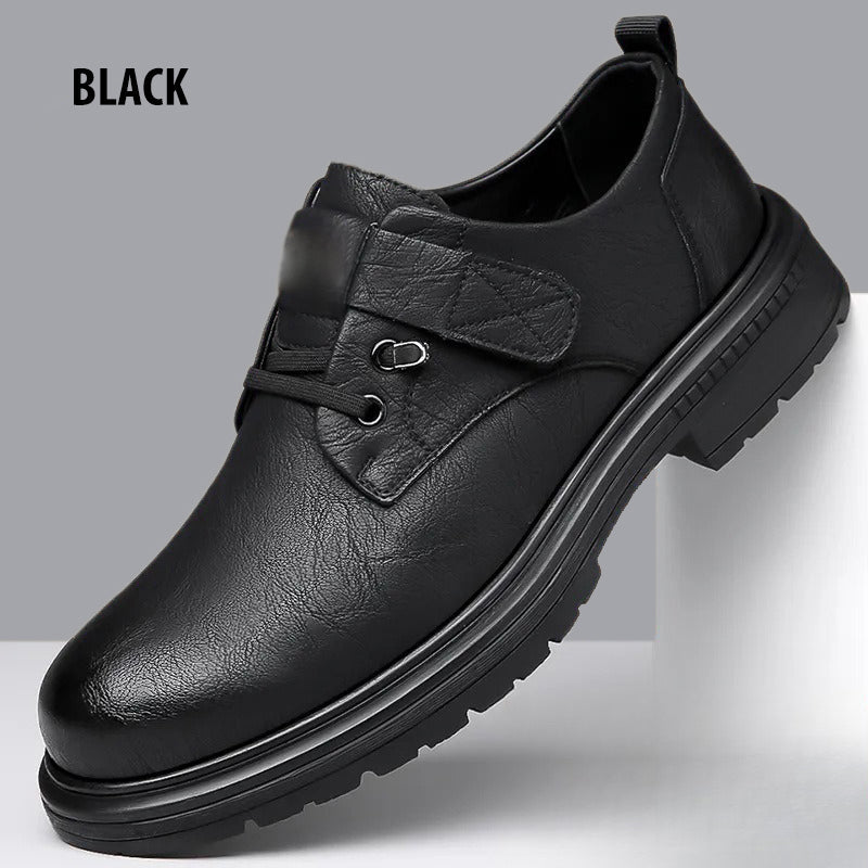 👞 60% DE DESCUENTO! ✨ Zapatos Transpirables de Cuero PU para Hombre – Estilo Retro con Suela Blanda 🌟