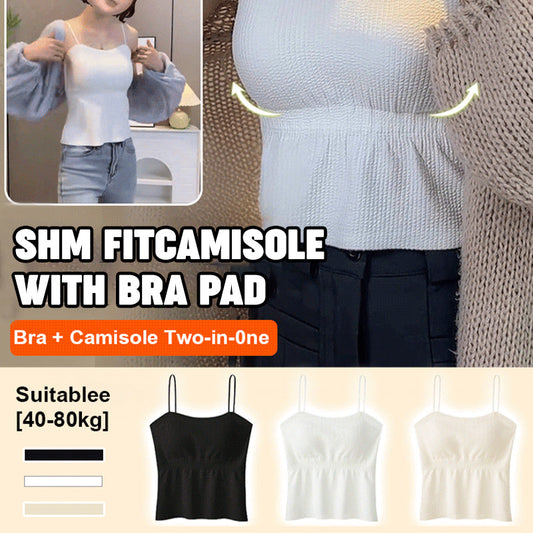 Camisola con tirantes finos para mujer con sujetador incorporado