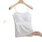 Camisola con tirantes finos para mujer con sujetador incorporado