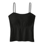 Camisola con tirantes finos para mujer con sujetador incorporado