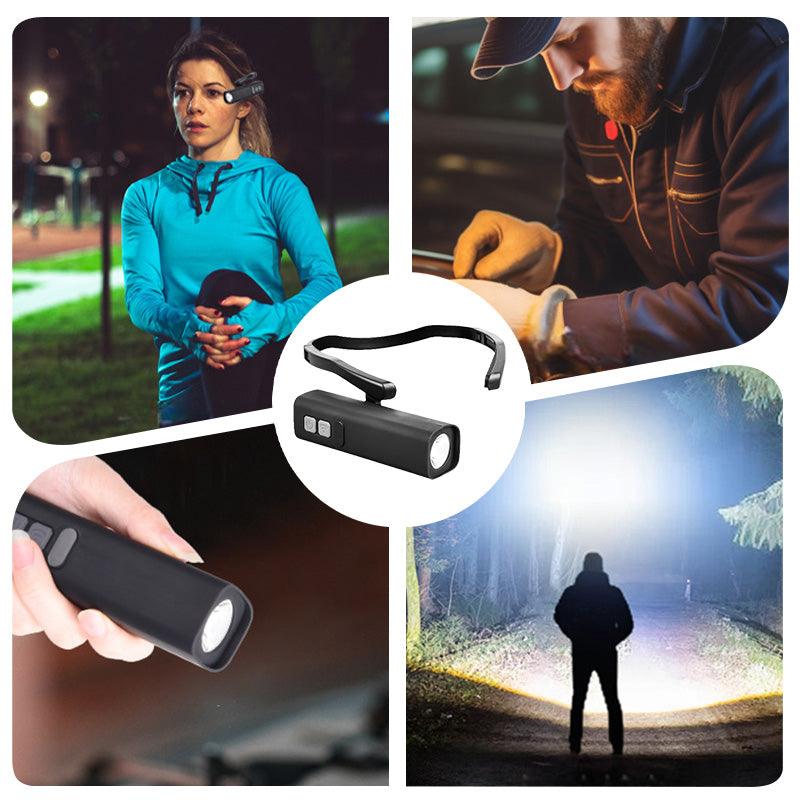 Linterna frontal LED con sensor de movimiento para la oreja
