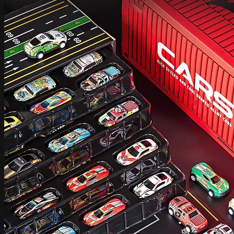 🎅 Promoción de Navidad  55 % DE DESCUENTO 🎁 48 mini coches de juguete con garaje incorporado