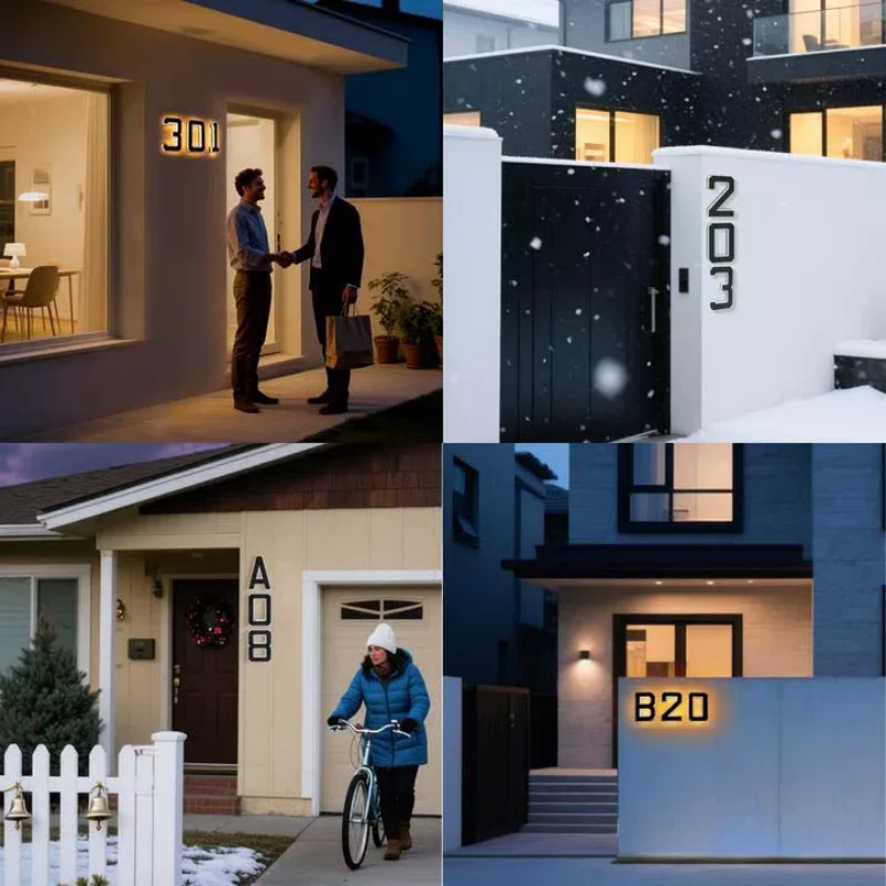 🏠LAST DAY SALE 50% OFF✨Waterproof LED House Numbers for Outside