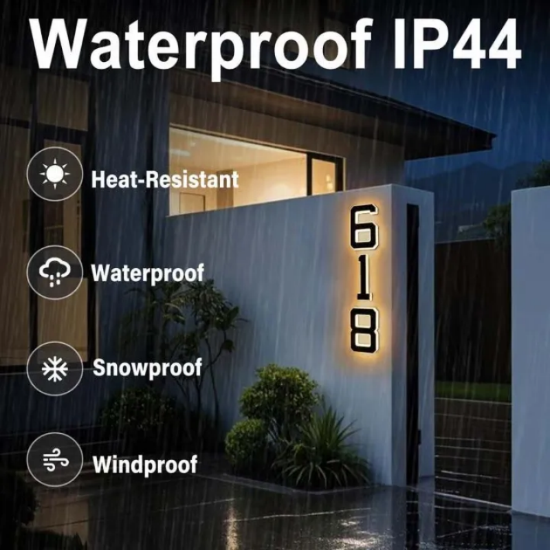 🏠LAST DAY SALE 50% OFF✨Waterproof LED House Numbers for Outside