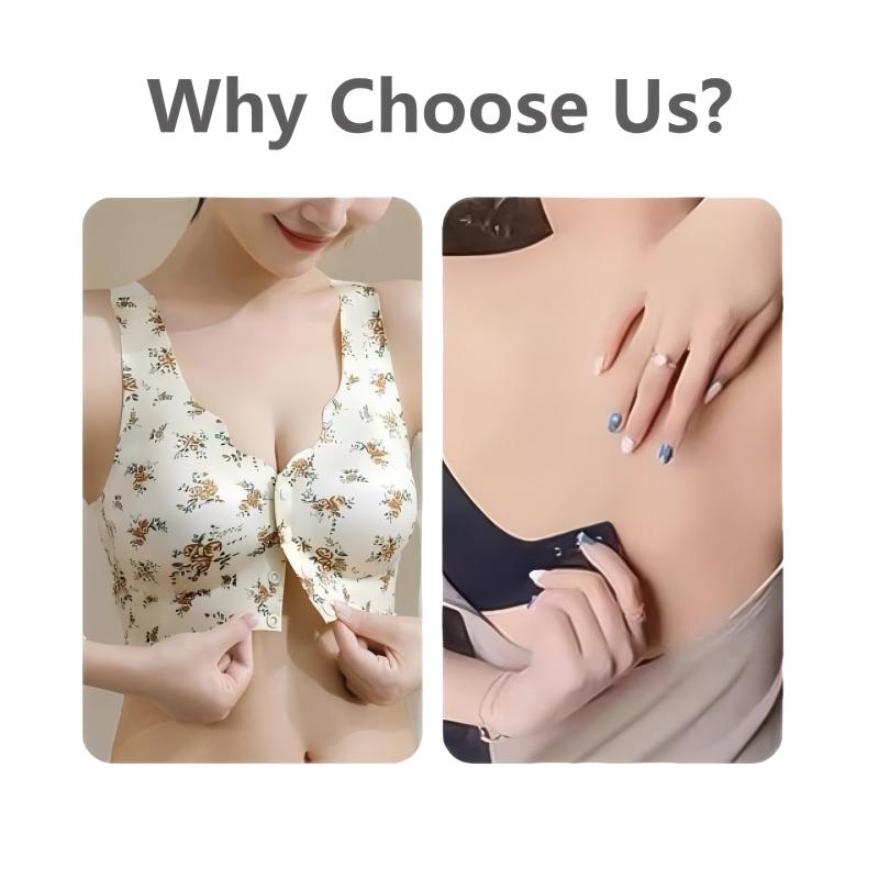 Sujetador push-up estampado sin costuras para mujer