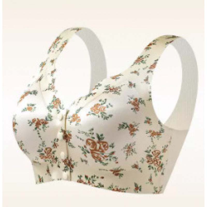 Sujetador push-up estampado sin costuras para mujer