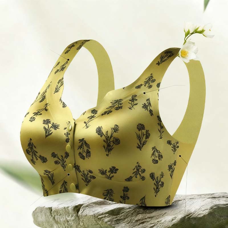 Sujetador push-up estampado sin costuras para mujer
