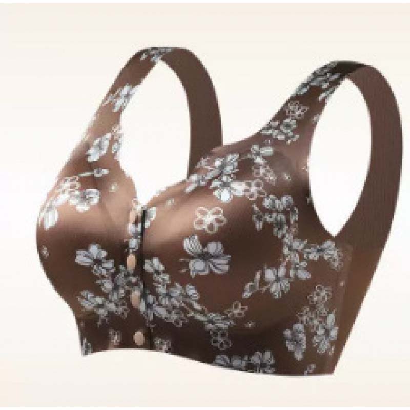 Sujetador push-up estampado sin costuras para mujer