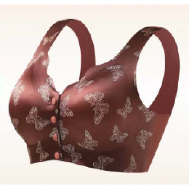 Sujetador push-up estampado sin costuras para mujer