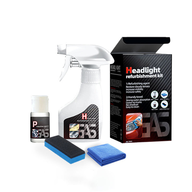 🔥Kit de agente de recubrimiento cristalizador y restaurador de faros para automóviles🚗✨