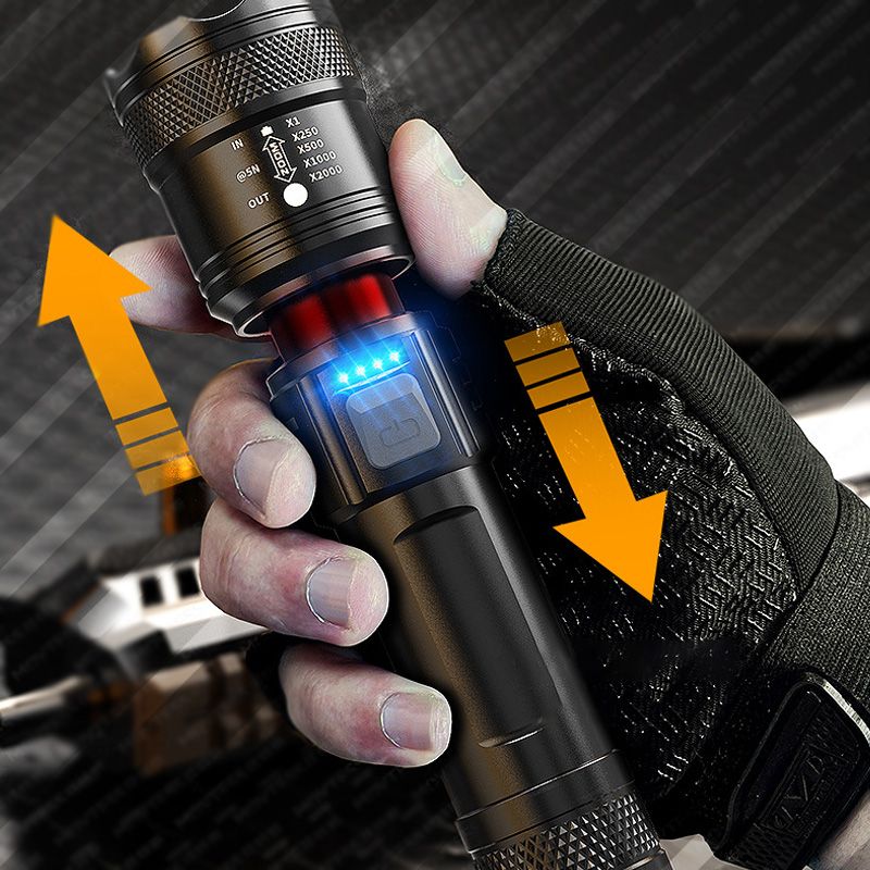 🔦 Linterna superpotente con zoom