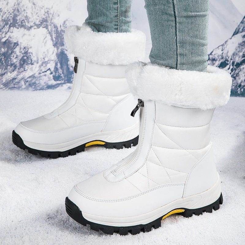 👢 69% DE DESCUENTO! ✨ Botas de Nieve para Mujer con Cremallera - Aislamiento Térmico y Suela Antideslizante para Climas Invernales Extremos ❄️🔒