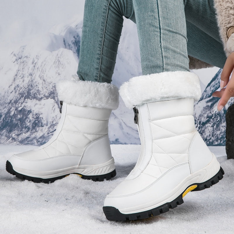 👢 69% DE DESCUENTO! ✨ Botas de Nieve para Mujer con Cremallera - Aislamiento Térmico y Suela Antideslizante para Climas Invernales Extremos ❄️🔒