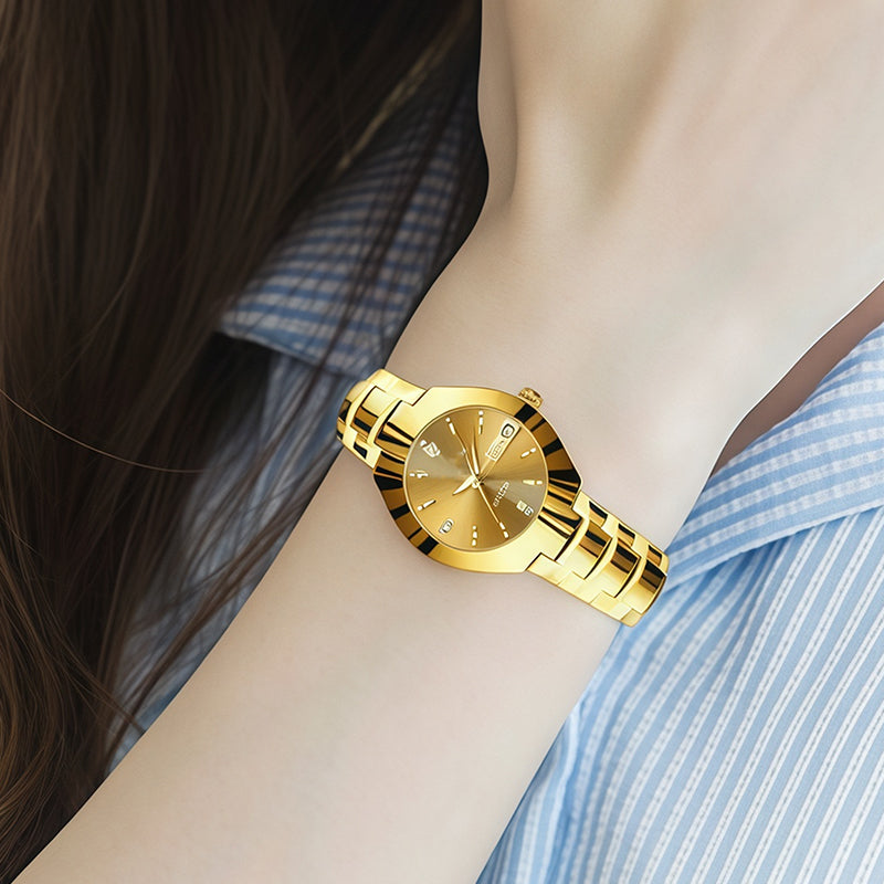 Reloj elegante e impermeable para mujer