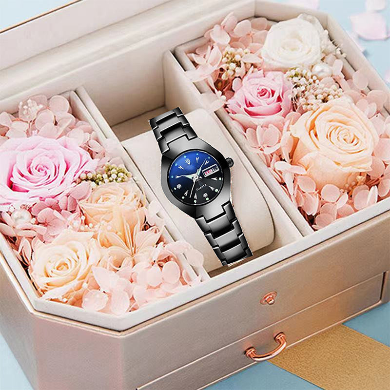 Reloj elegante e impermeable para mujer