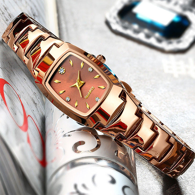 Reloj elegante e impermeable para mujer