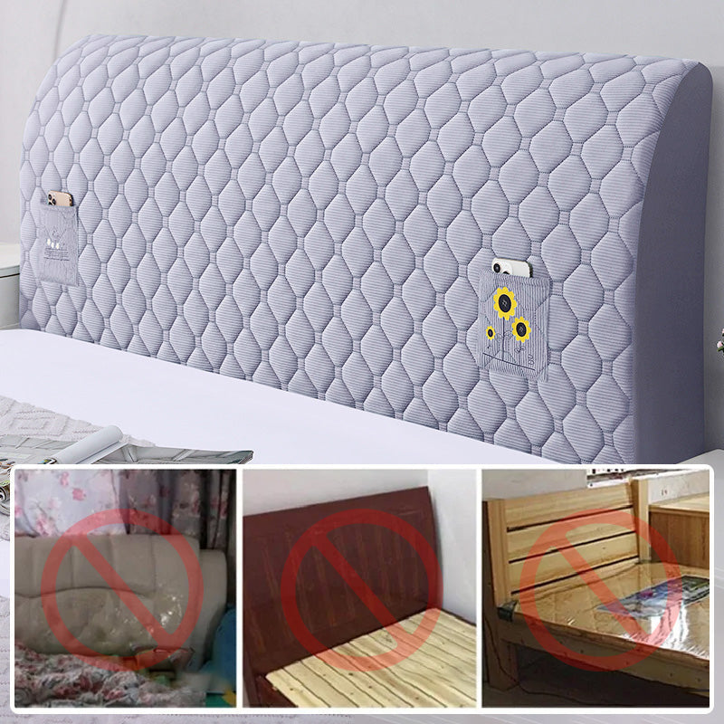 Funda elástica acolchada para cabecero de cama