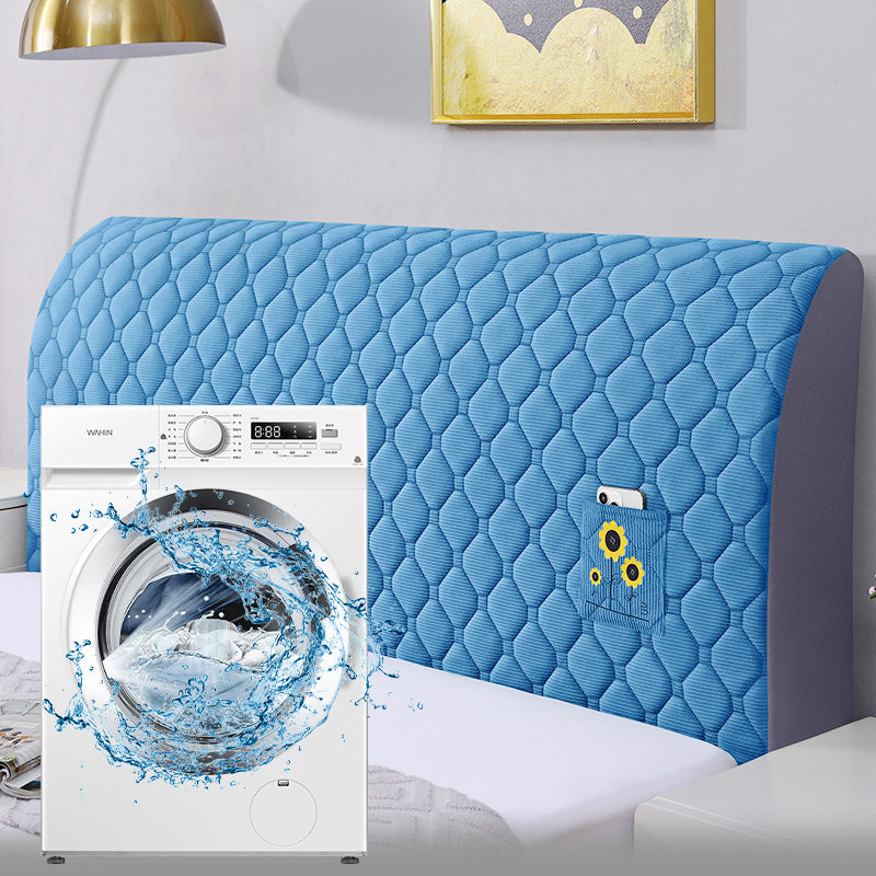 Funda elástica acolchada para cabecero de cama
