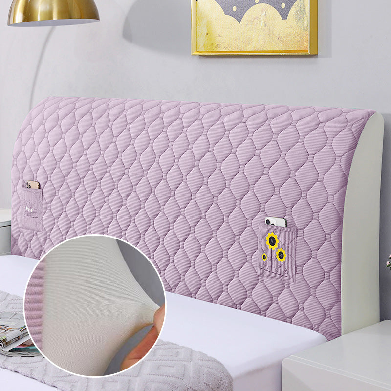 Funda elástica acolchada para cabecero de cama