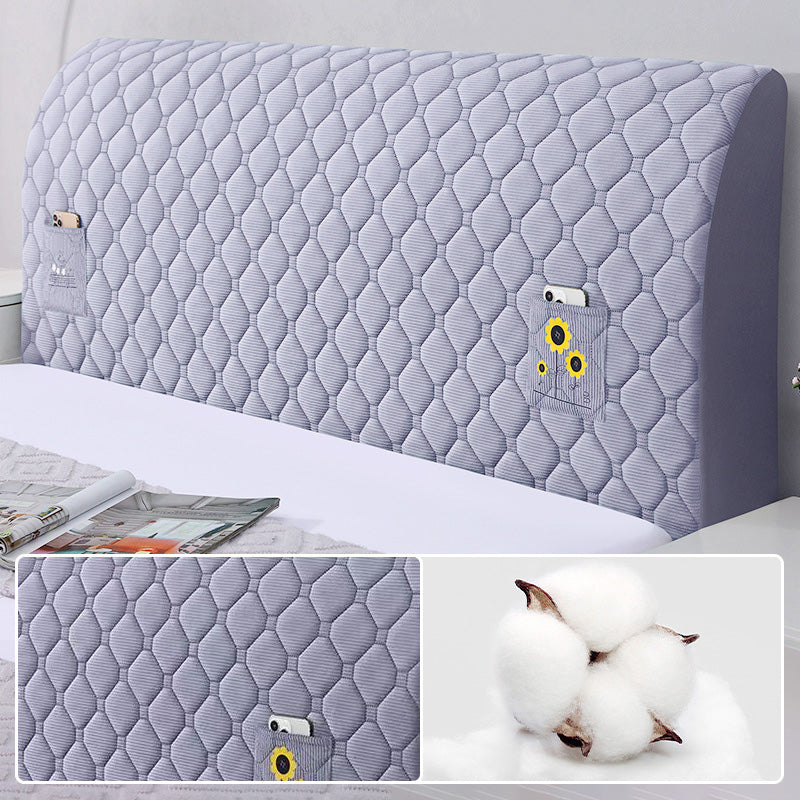 Funda elástica acolchada para cabecero de cama