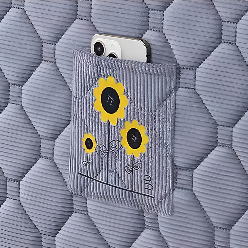 Funda elástica acolchada para cabecero de cama