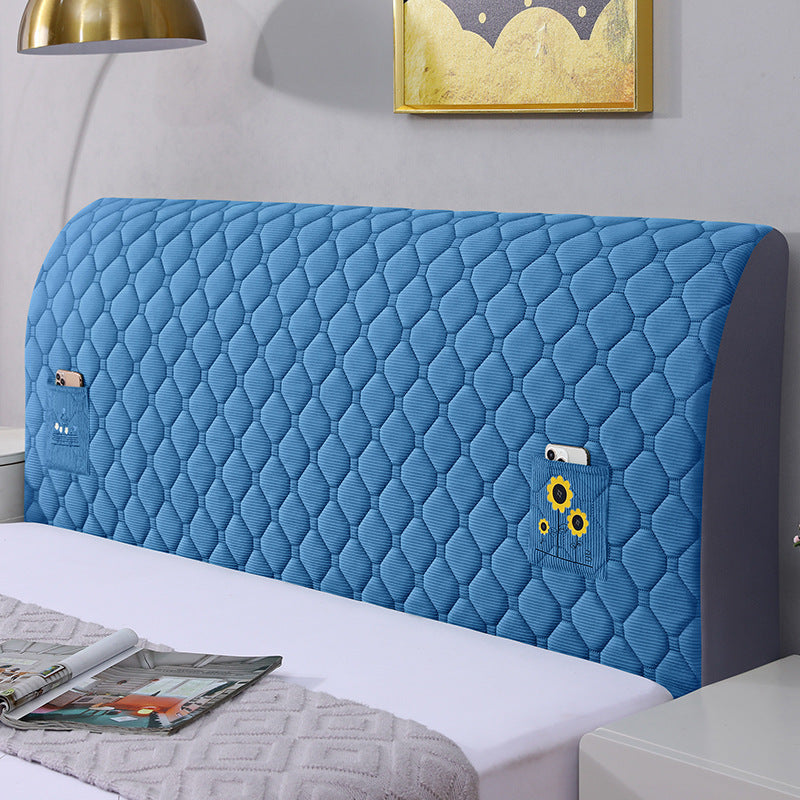 Funda elástica acolchada para cabecero de cama