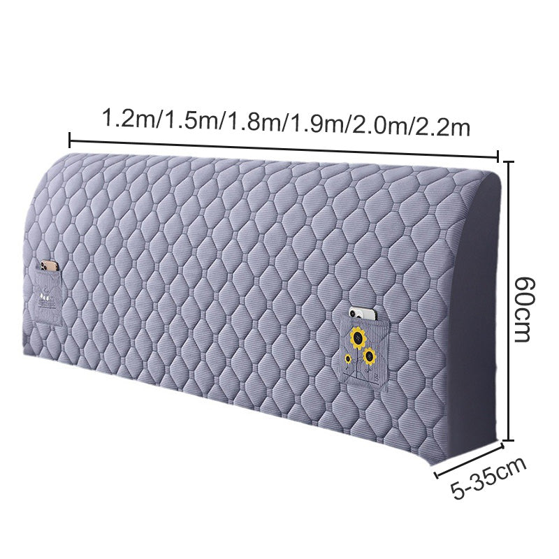 Funda elástica acolchada para cabecero de cama