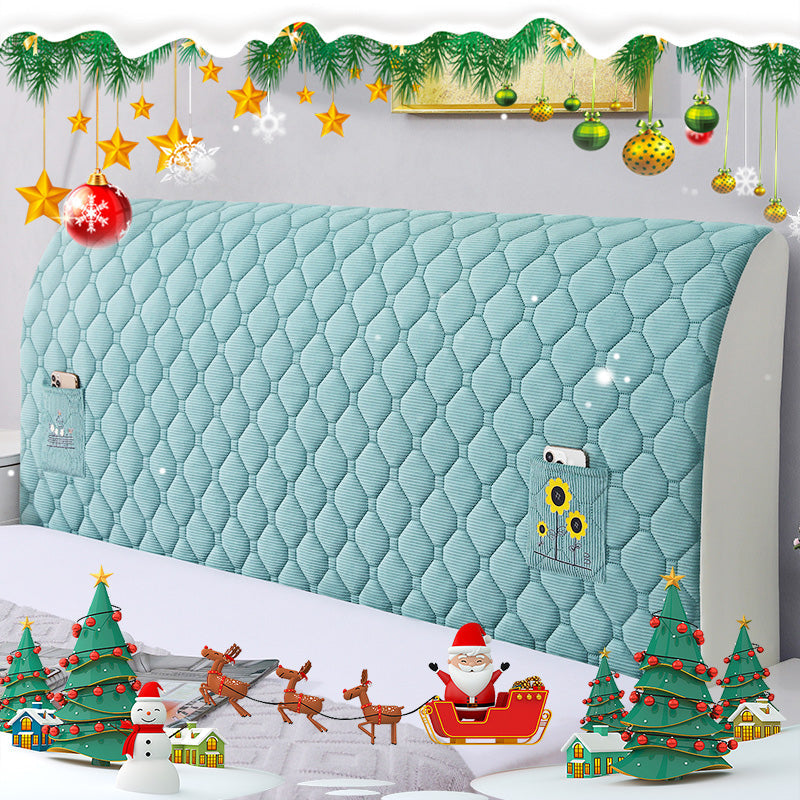 Funda elástica acolchada para cabecero de cama