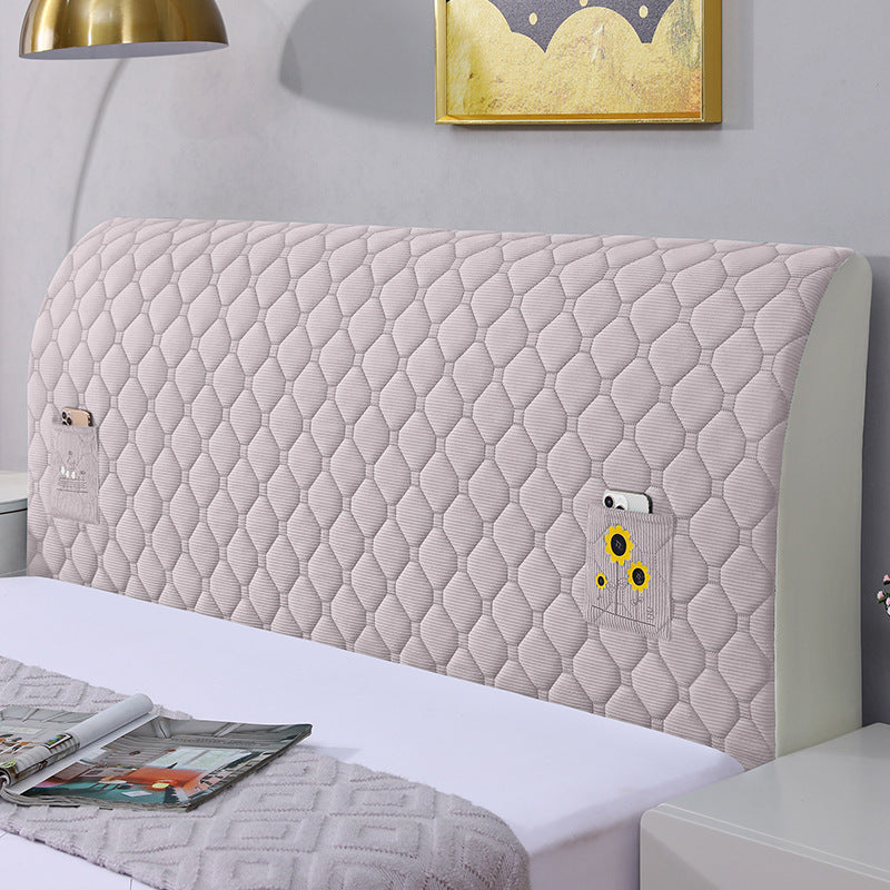 Funda elástica acolchada para cabecero de cama