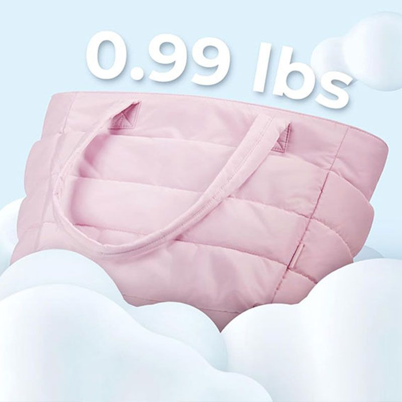 Bolso tote ligero rosa dulce para mujer