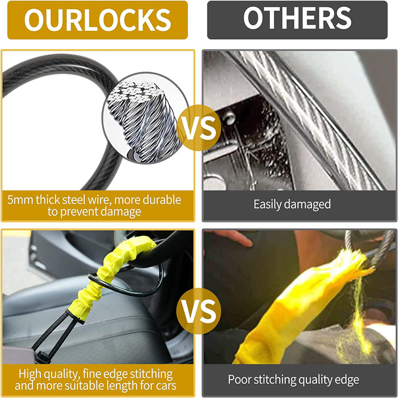 Cuerda de Bloqueo del Volante del Coche