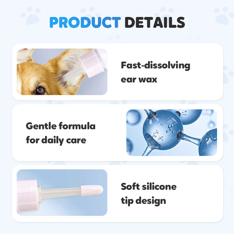 🐾 ¡COMPRA 2 LLEVA 3! ✨ Limpiador de Oídos para Mascotas - Fórmula Suave con Aloe Vera para Prevenir Infecciones y Malos Olores en Perros y Gatos 🌿👂