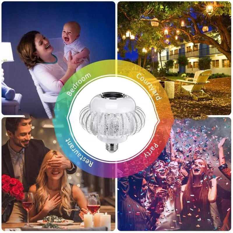 Bombilla LED RGB con Bocina Bluetooth y Control Remoto
