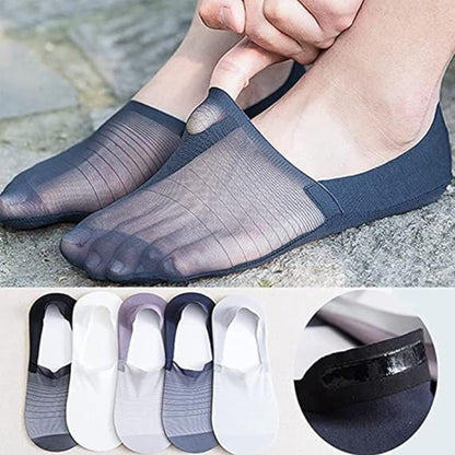 5 pares de calcetines invisibles de seda helada 💥Oferta especial por tiempo limitado