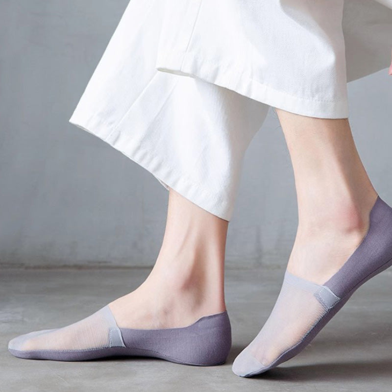5 pares de calcetines invisibles de seda helada 💥Oferta especial por tiempo limitado