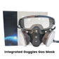 🔥Mascarilla respiratoria integrada a prueba de polvo – Filtros de carbón activado de doble tanque, protección de grado industrial contra gases y polvo 🛡️🔥