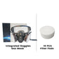 🔥Mascarilla respiratoria integrada a prueba de polvo – Filtros de carbón activado de doble tanque, protección de grado industrial contra gases y polvo 🛡️🔥