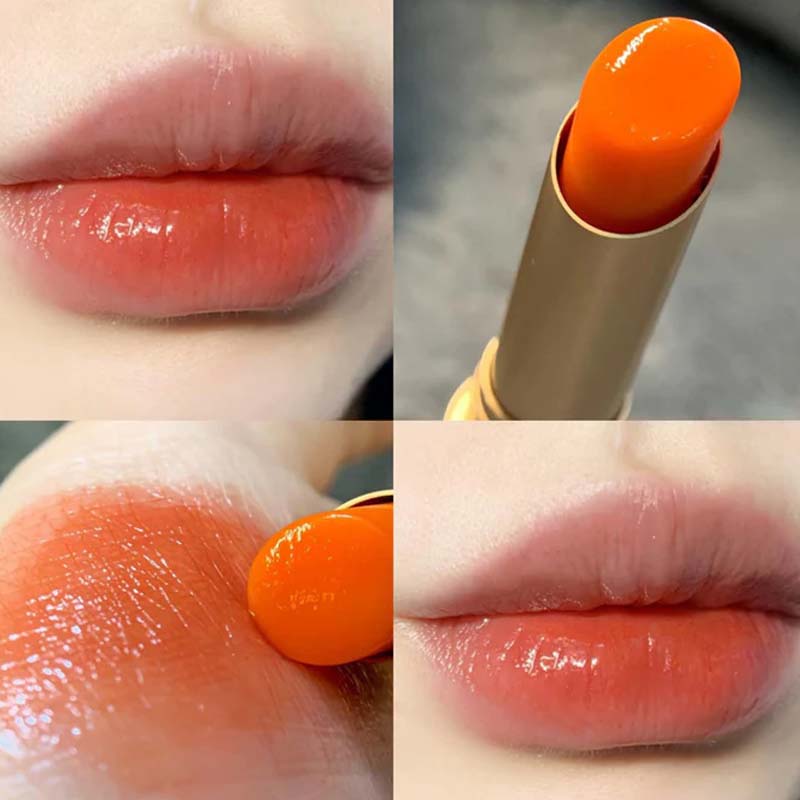 Bálsamo labial hidratante con esencia que cambia de color