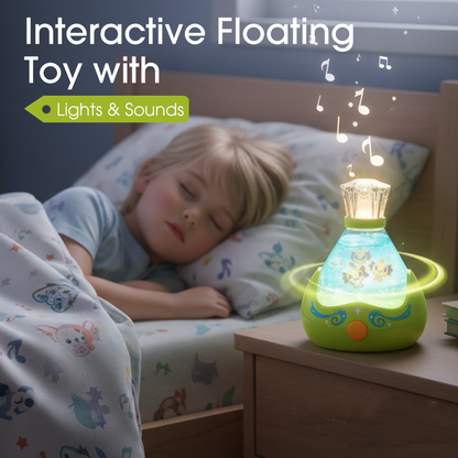 Juguete flotante interactivo con luces y sonidos