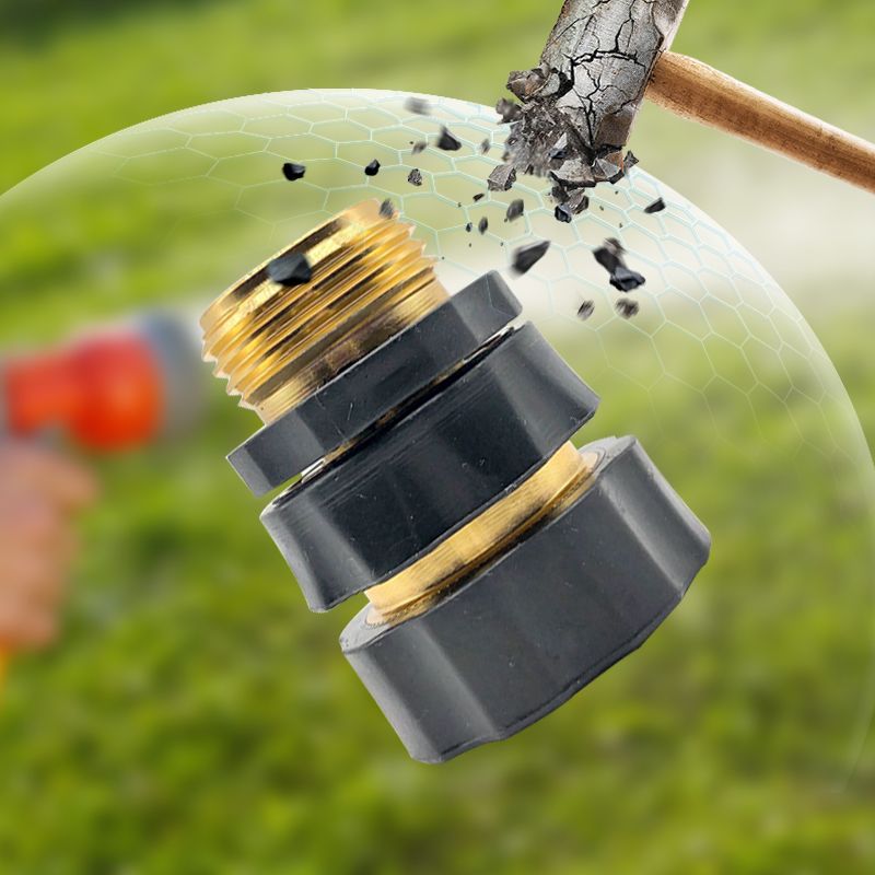 Conector rápido para manguera de jardín de 3/4 de pulgada