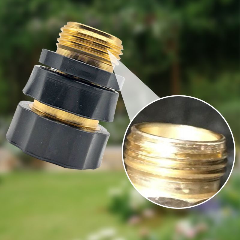 Conector rápido para manguera de jardín de 3/4 de pulgada