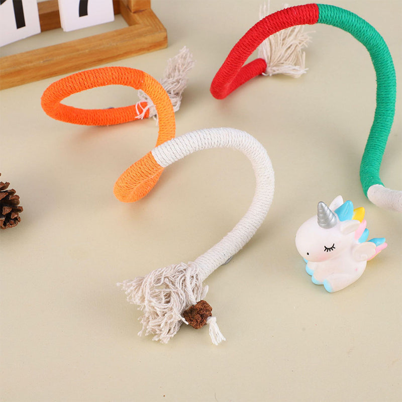 🔥ÚLTIMO DÍA 49% DE DESCUENTO😻Juguete de cuerda masticable: limpiador dental natural y seguro para gatos de interior.