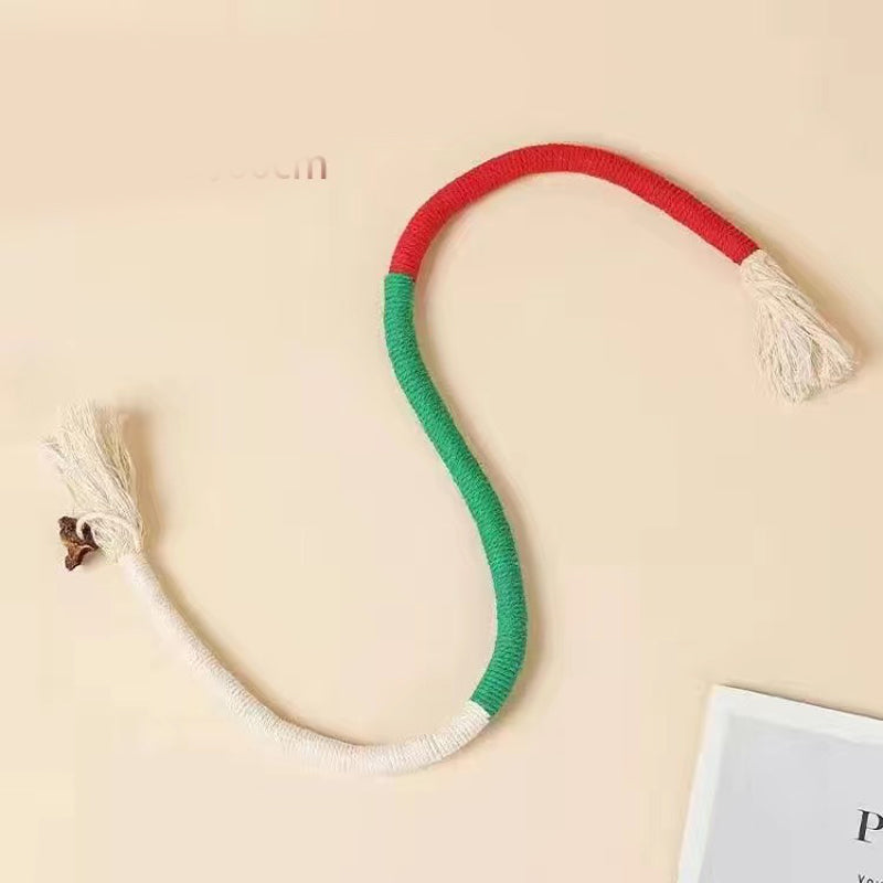 🔥ÚLTIMO DÍA 49% DE DESCUENTO😻Juguete de cuerda masticable: limpiador dental natural y seguro para gatos de interior.