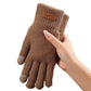 Guantes térmicos de punto cálidos compatibles con pantallas táctiles
