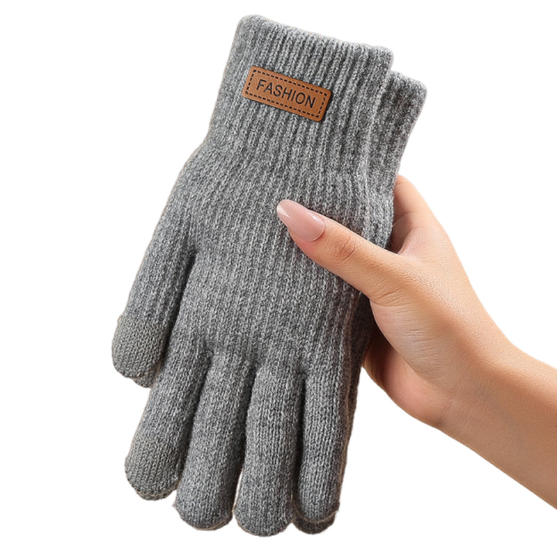 Guantes térmicos de punto cálidos compatibles con pantallas táctiles