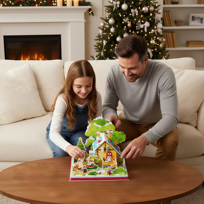 🎅Regalos de Navidad🎁Kit de rompecabezas navideño 3D DIY